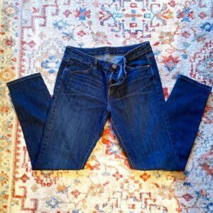Nice! Distressed Jeans Low Rise Straight Leg Blue (27X32)